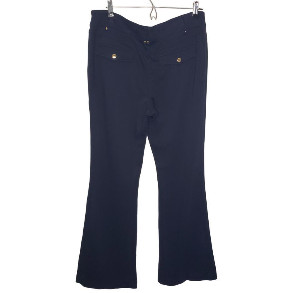 Cache Women's 10 Navy Flare Leg Stretch Chino Trouser(1784) - Picture 2 of 7